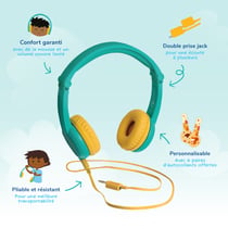 Lunii - Pack accessoires pour Ma Fabrique à Histoires - Casque audio Vert et Coque de protection Verte