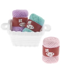 Panier miniature avec laine pour le monde des lutins - Rico Design Multicolore