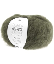 Fil de laine à tricoter Fashion Alpaca Superfine Heavens Uni - Rico Design 11 Olive