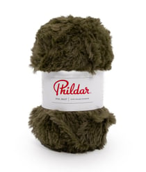 Pelote de fourrure à tricoter PHIL INUIT - 100GR - Phildar Kaki Vert