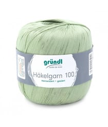 HAKELGARN 100 fil coton à crocheter - Grundl - certifié Oeko-Tex 123 Vert