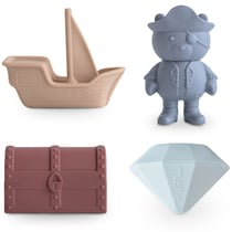 Lot de 4 jouets de bain Pirate Mushie
