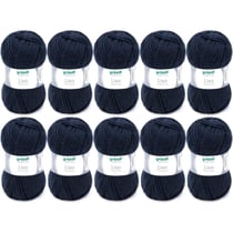 10 pelotes de laine - Bleu marine - 19 - 100% acrylique - 3,5/4,5 mm - Gründl - Lisa Premium