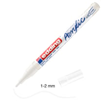 Marqueur Acrylic Edding 5300 - Pointe Fine - Blanc