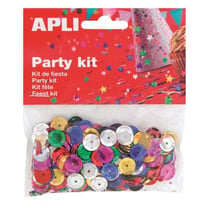 Confettis sequins couleurs assorties 11 mm 14 g