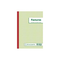 Manifold Factures avec mention TVA 21x14,8cm 50 feuillets tripli autocopiants - x 10 - Exacompta