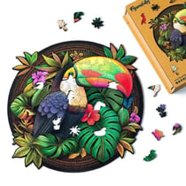 Puzzle 2D en Bois Adulte - Toucan tropical