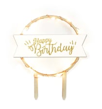Cake topper led Happy Birthday