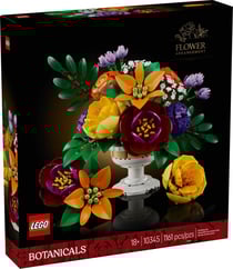 Composition florale LEGO Icons - Botanique - Plastique - Réf. 10345 - 26 cm (H) x 31 cm (L) x 23 cm (P)