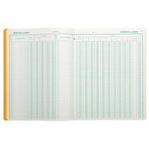 Piqûre 32x25 Journal de caisse ou banque 9 débit - 4 crédit 33 lignes 80 pages - Couleurs assorties - Exacompta