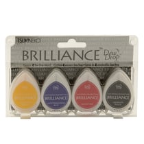 Encreur créatif - Tsukineko - Assortiment Basics 4 pièces - Brilliance Dew Drop