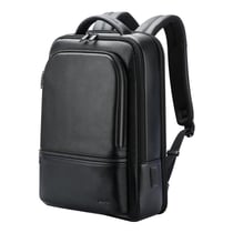 Sac À Dos Ordinateur Cuir Imperméable Anti-Vol Avec Port USB 15.6 Pouces YONIS