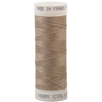 Fil à coudre polyester 100m made in France - sable 611