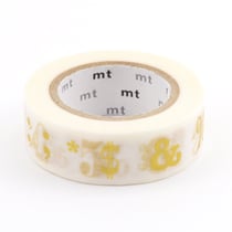 Masking Tape - Chiffres dorés - 10 m x 15mm