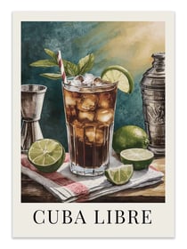 Affiche 30 x 40 cm - Cuba Libre - Andreas Magnusson