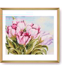 Kit Point de Croix Tulipe 39,5 x 33 cm – Trimits Tulipe