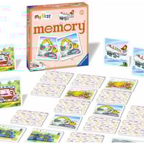 My first memory® Véhicules, jeu de mémoire et de recherche avec de très grandes cartes illustrées