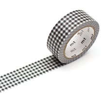 Masking tape - Petit carrés noirs et blancs - 7 m x 15mm