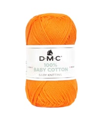 Coton à tricoter 100% Baby Cotton - DMC - certifié Oeko-Tex 792 Orange