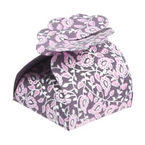 Boite en papier Florets Taj 5 pièces Prune