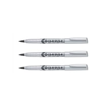 Lot de 3 marqueurs permanents pointe 2,0 mm - PENTEL - Noir