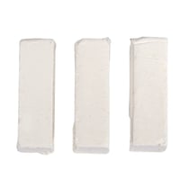 Pigments de couleur pour cire, blanc, 1x1x2,9cm, 3 pces