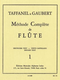 Méthode de musique Taffanel Paul / Gaubert - Volume 1 - Français - Anglais - Allemand - Espagnol