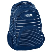 Sac à dos Bleu à points blancs 43 CM - 2 compartiments