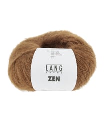 Pelote de Laine, Alpaga et Soie à tricoter ZEN - 25GR - Lang Yarns 0015 Marron