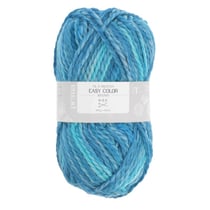 Prima Mercerie - Fils à tricoter- Pelote 100g bleu turquoise multicolore - effet chiné