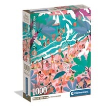 Puzzle 2D 1000 pièces - Dimanche à la Plage - CLEMENTONI