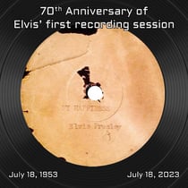 70th anniversary of Elvis' first recording session : My happiness / That's when your heartaches begin - CD