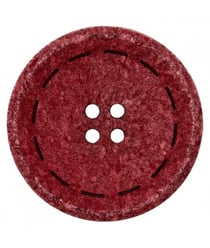 Carte de 1 bouton Coton et Polyester recyclé 4 trous 30mm - Prym Bordeaux Rouge