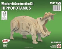 Maquette en bois Hippopotame
