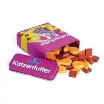 Croquettes pour chat en bois