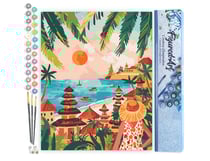 Peinture par Numéro Figured'Art - Bali au coucher du soleil - Kit de Loisir Créatif DIY Numéro d'Art Complet - 40x50cm sans châssis en bois