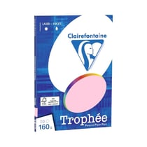 Ramette de papier - A4 - Rose pastel - 160g - Impression - 50 feuilles - Clairefontaine