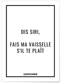 Affiche 'Dis Siri' | A3 : 29,7x42cm