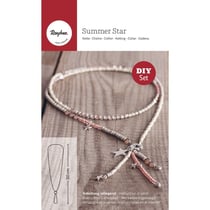 Kit: Chaîne Summer Star, 100cm, + pendentif, Kit 1pce.