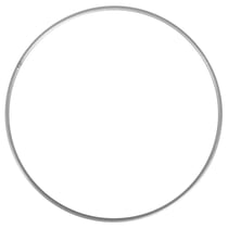 2 anneaux en métal argenté Ø 25 cm