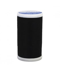 Fil à Coudre Laser 100% Polyester 100m Universel de Distrifil : Solidité et Éclat pour Vos Créations Couture 3001 Noir