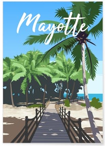 Affiche Mayotte | A3 : 29,7x42cm