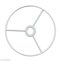Armature abat-jour cercle avec bague Ø 15 cm