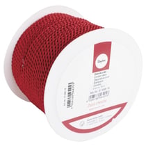 Cordon déco, 4 mm, rouleau 50 m, rouge