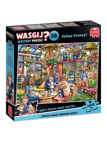 Puzzle 2D 1000 pièces - Wasgij Mystery 28 Folie Féline - Jumbo