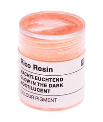 Pigments de couleur Noctilucent pour Résine - Pot de 3gr - Rico Design Orange Fluo