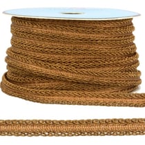 Bobine 25m Galon robe métallisé Rouille 10mm