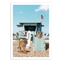 Affiche 30x40 cm - Tigers to the rescue - Gal Design