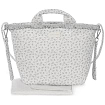 Sac à langer Little Bloom Fleurs Gris Pasito a pasito