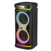 Avizar Enceinte Bluetooth 5.0 TWS 100W avec Effets Lumineux Modèle Party X100 avec Radio Noir